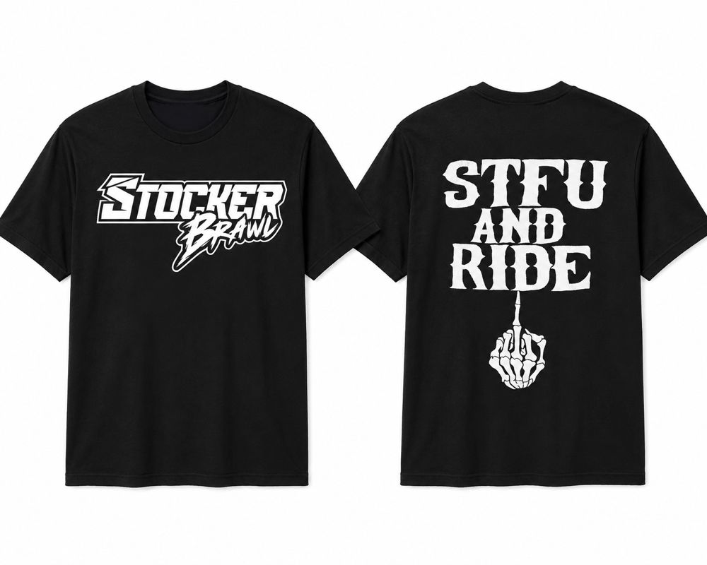 STFU and Ride Tee — Black