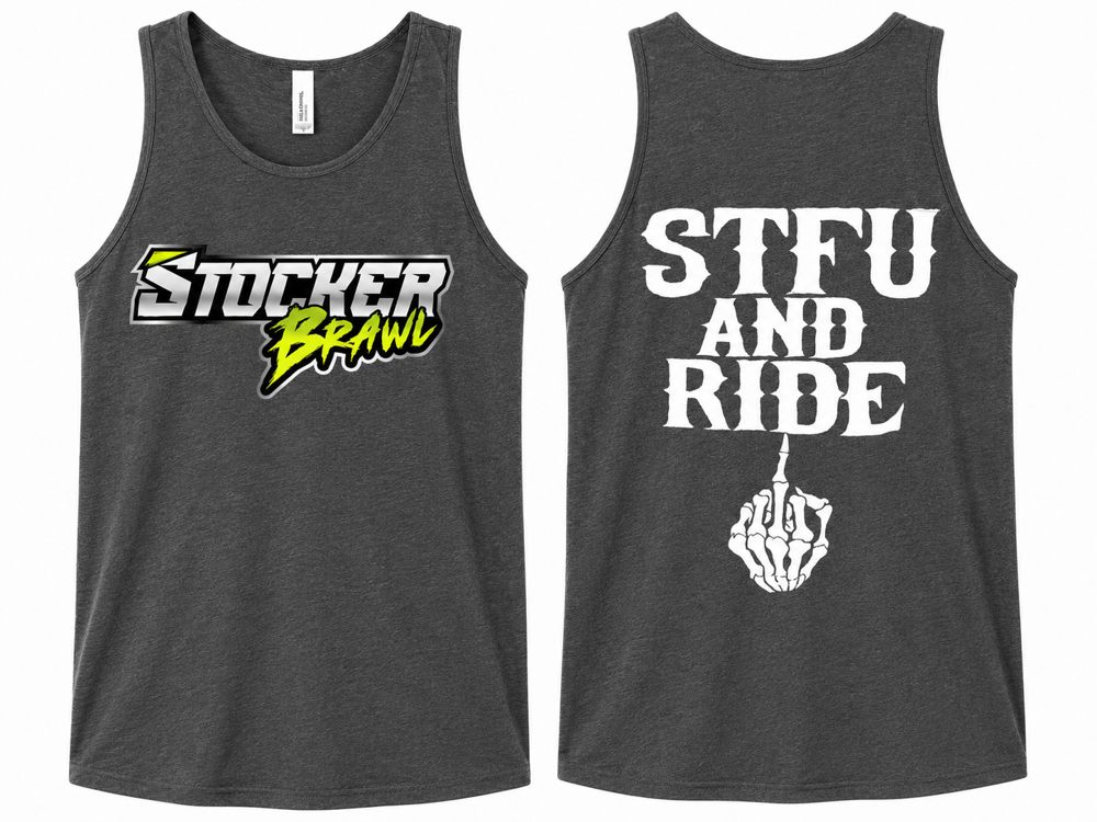 STFU and Ride Tank — Gray