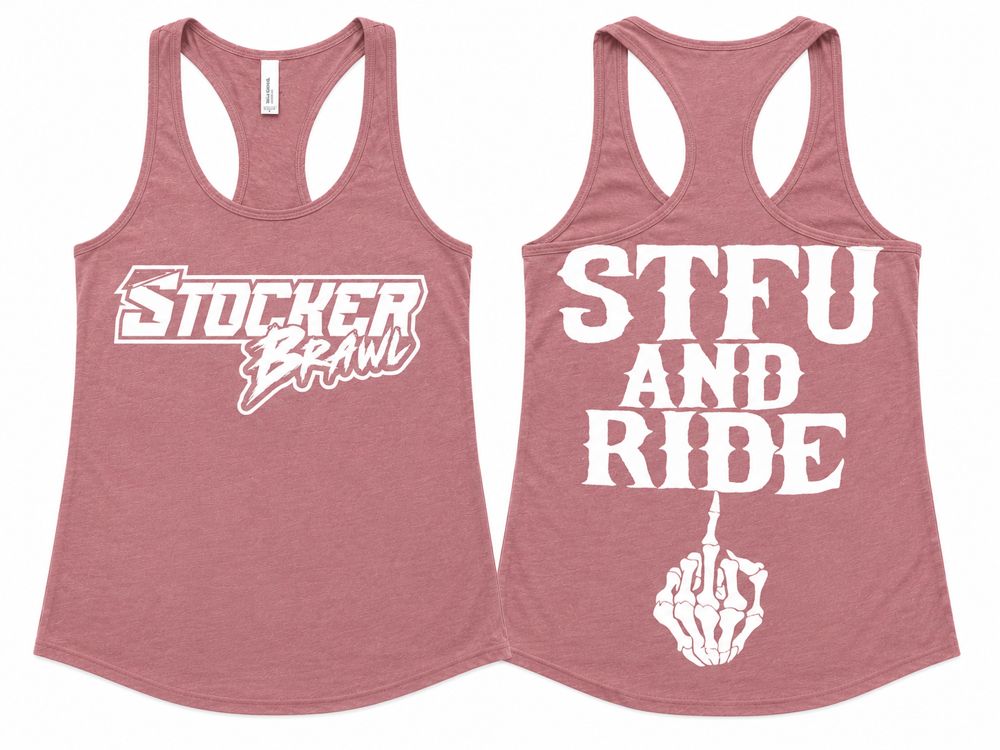 STFU and Ride Tank — Pink